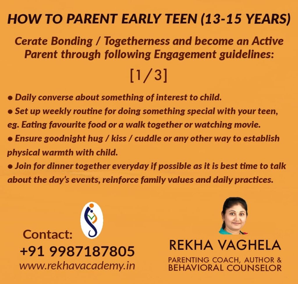 How to parent Early Teen - 1